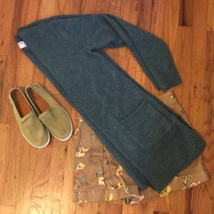 OLD NAVY Turquoise Long Tunic Lightweight Cardigan